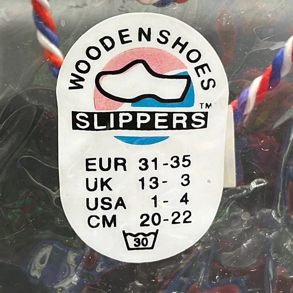 World of Clogs KIDS Dutch Slippers Wooden Shoes Fleece Holland Embroider Unisex